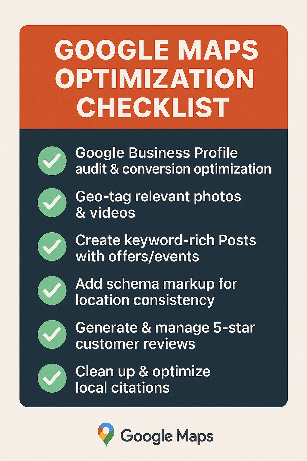 Google Maps Checklist
