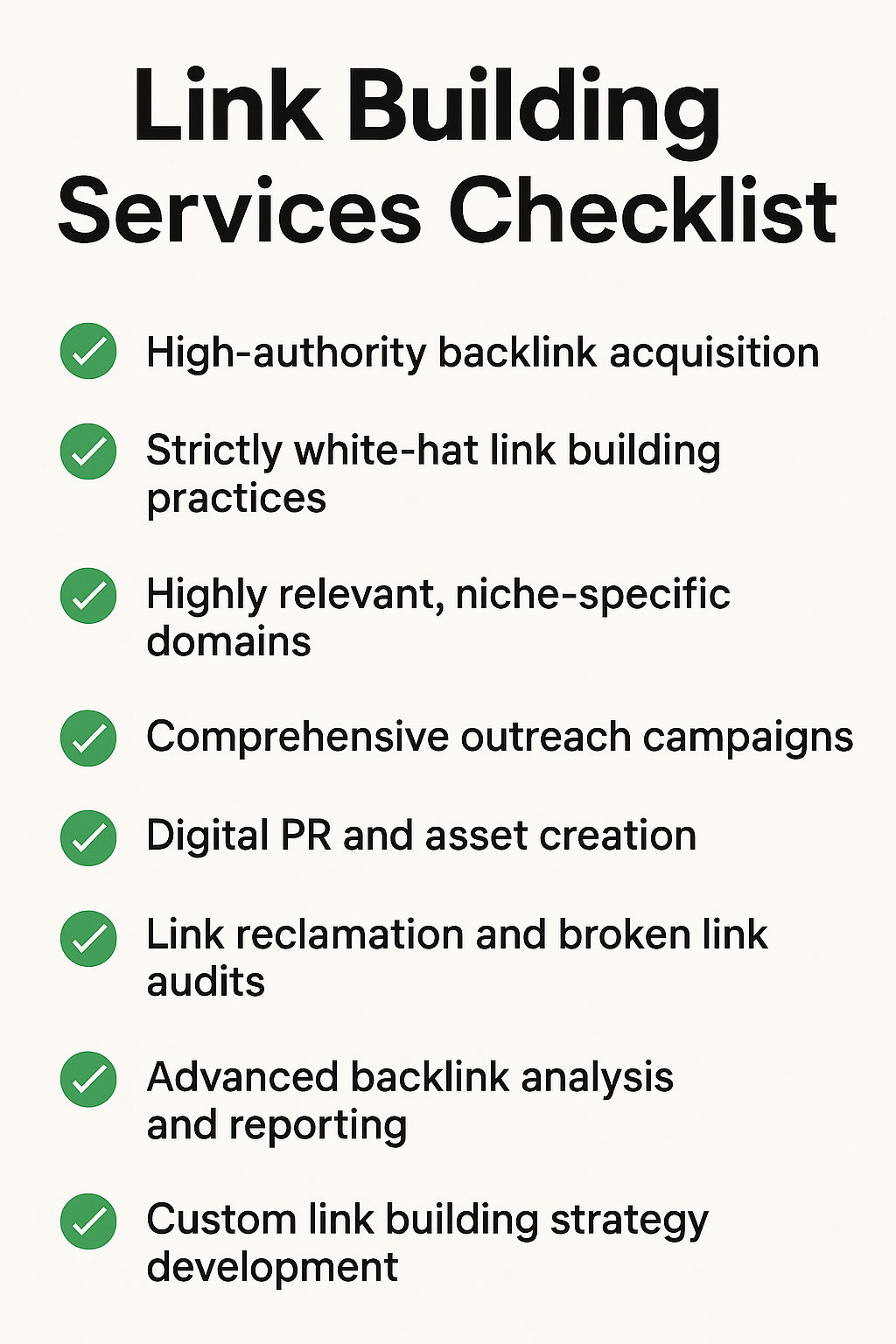 Link Building Checklist